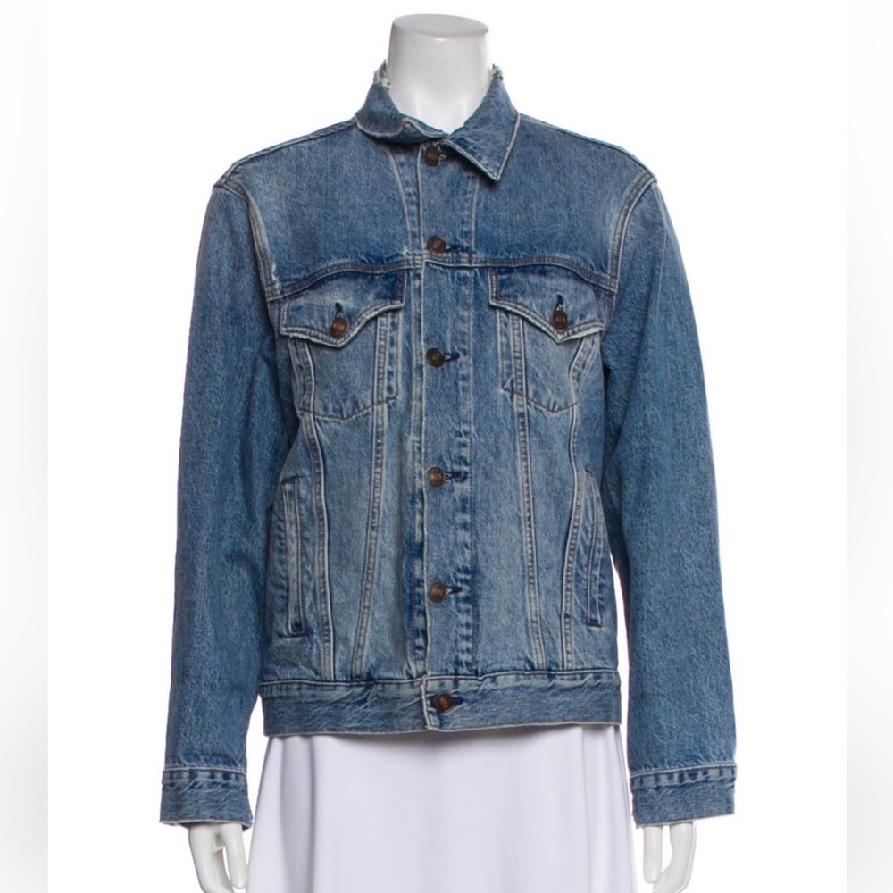 Re/Done Medium Blue Denim Trucker Jacket